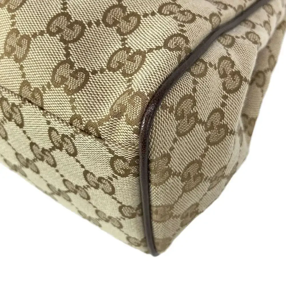 Gucci Paparazzo Medium Top-Handle Bag Handbag 875018 Beige Dark Green Multi